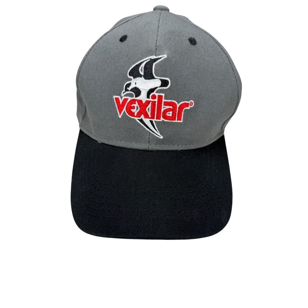 Vexilar Ice Fishing Hat Grey Black FLX Series Adjustable Cotton Baseball Cap
